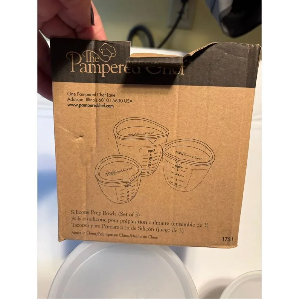 Pampered Chef Silicone Prep Bowls